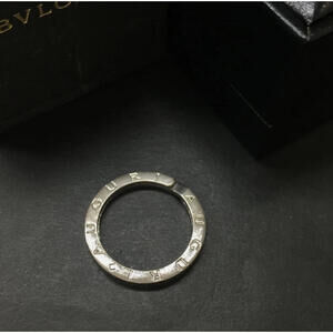 BVLGARI WITH BOX! Necklace Pendant Top Charm Ring Sterling Silver Key Bulgari